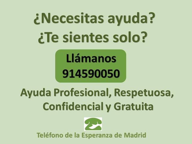 telefono de la esperanza gratis